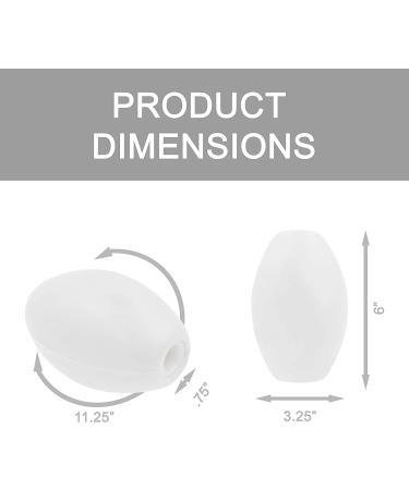 JEZERO Deep Water Fishing Floats | Trail Markers, Dock & Pool Buoy, Kayak Anchor Kit | White 6x3 Single - Buy Online on GoSupps.com