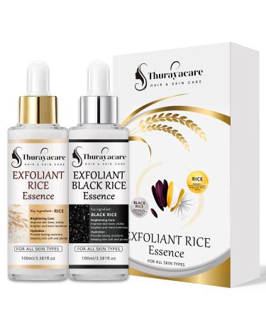 Peeling Shot Glow Rice Ampoule Duo 2-Piece Day & Night Set Exfoliating & Hydrating Rice Serum for Face & Body Brightening & Repair Formula for All Skin Types