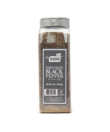 Badia Black Pepper Table Grind, 16 Ounce 1 Pound (Pack of 1)