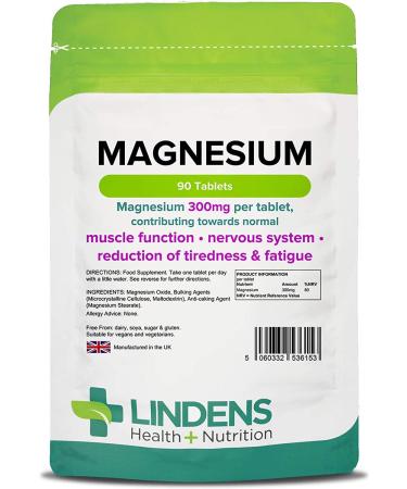 Lindens Magnesium Oxide 500mg Double Pack 180 Tablets Mineral Supplement