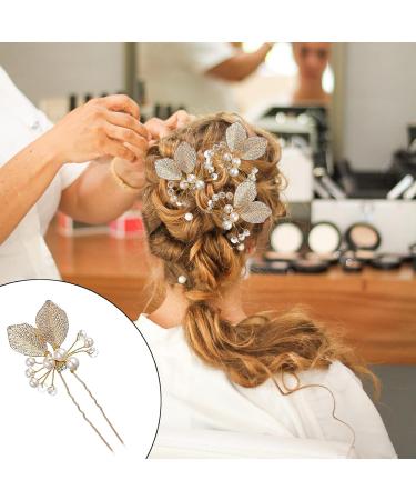5-Piece Pearl & Rhinestone Wedding Hairpins - Elegant Bridal Accessories for Women & Girls - Buy Online on GoSupps.com