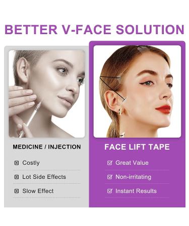Invisible Face Lift Tape | Ultra-thin Instant Lifting for Wrinkles and Saggy Skin | 60 Bands 8 Strings - Buy Online on GoSupps.com