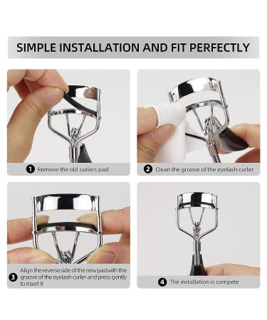 Zowor Eyelash Curler Refills Pads - 30 Silicone Replacement Pads with Storage Box (Black) - Buy Online on GoSupps.com