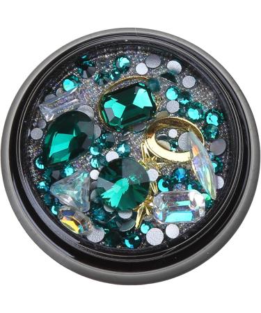 FEIlei Clear Crystal Nail Rhinestones 3D Nail Gems Nail Diamonds Metal Nail Studs - Buy Online on GoSupps.com