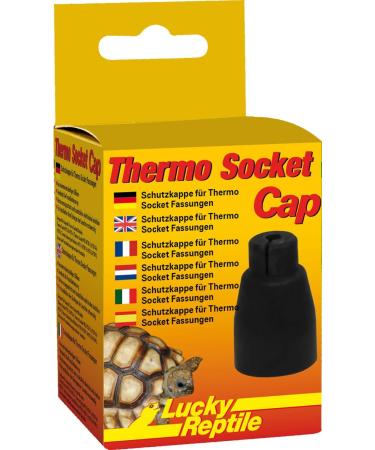 Lucky Reptile Thermo Socket Cap silicone cap for porcelain sockets Black