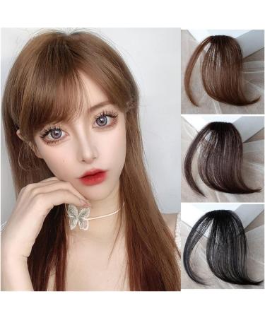 Bangs Hair Clip Clip in Bangs Thin Natural Fake Fringes Hairpiece Front Clip on Air Bangs Straight Fringe Bang Hair Extensions Fake Hair Pieces for Women Bangs Clip in Hair (Color : Dark brown) - Buy Online on GoSupps.com