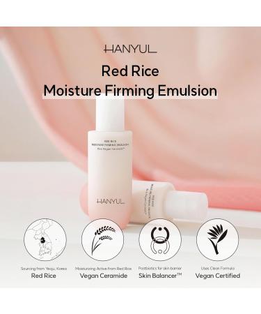 Hanyul Red Rice Moisture Firming Emulsion | Vegan Korean Lotion for Deep Hydration & Firming | Dermatologist-Tested | 4.23 fl. oz - Buy Online on GoSupps.com