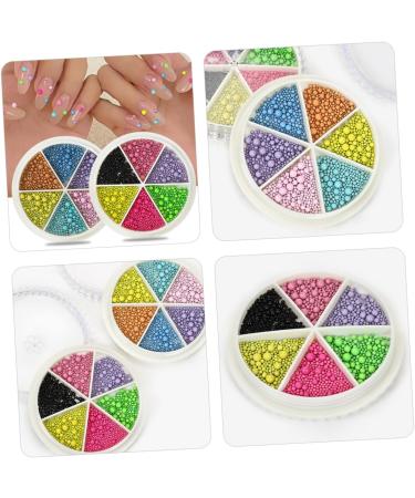 minkissy 2 Boxes Nail Art Macaron Colored Steel Balls Nail Decorations Accessories Mini Miss - Buy Online on GoSupps.com