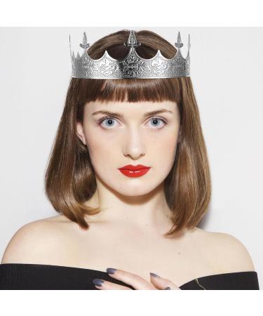 Bridal Baroque King Crown Metal Vintage Black Crown Men Headband Male Crown Stage Performance Crown Decorative Headdress for Cosplay Decorative Crown - Buy Online on GoSupps.com
