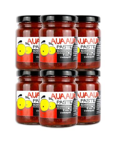 Schlump-Chili AUA AUA XL Habanero Chili Paste with Ginger in a set of 6 (6 x 90g)