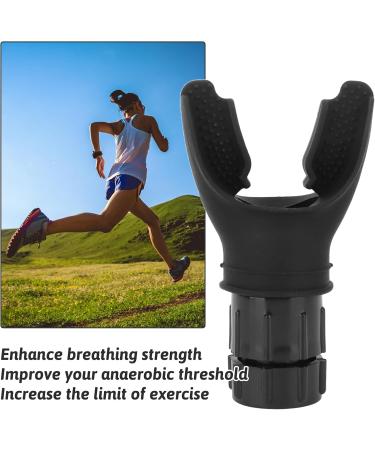 Breathing Trainer Deep Breathing Lung Exerciser Portable Breathing Trainer Device Adjust Resistance Improve Lung Capacity Training Tool for Men Women Athletes Singers Runners Sports Lovers Black - Buy Online on GoSupps.com