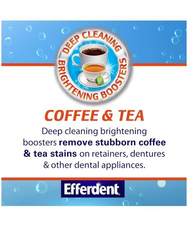 Efferdent Retainer & Denture Cleaner Tablets 126 Count - Coffee & Tea Formula - Buy Online on GoSupps.com