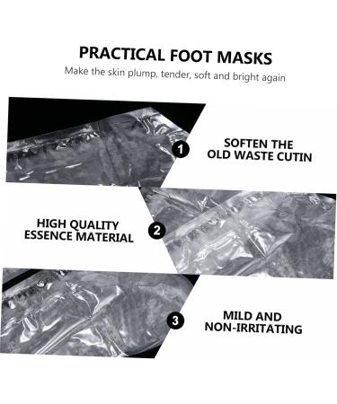 minkissy 2 Pairs Footsticker Foot Foot Peel Booties Skin Peel for Feet Cracked Heel Repair Dead Skin Foot Peel Exfoliating Socks Heel Care Exfoliator White Abs Baby White medium - Buy Online on GoSupps.com