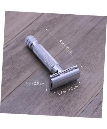Magiclulu 2ST Wooden Men's Razor - Stainless Steel Double Edge Shaver for Beard & Hair | Premium Solid Wood Design - Buy Online on GoSupps.com