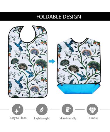 HACLEN 3 Pieces Adult Bibs for Elderly Women Womens Bibs for Eating Washable Waterproof Mealtime Clothing Protectors 1 - Buy Online on GoSupps.com