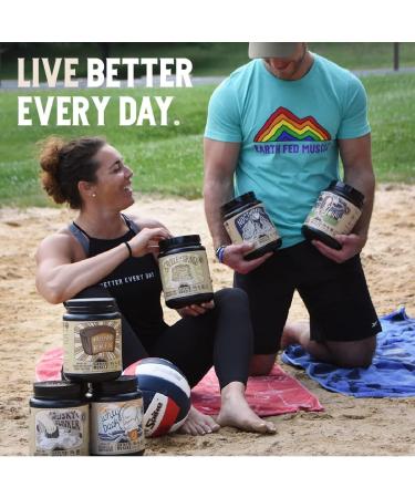 Earth Fed Muscle Friends with Benefits Chocolate Peanut Butter Whey Protein Isolate 2lb - GMO-Free Sugar Free Soy Free Gluten Free - Muscle Recovery & Keto Friendly - Buy Online on GoSupps.com