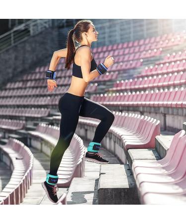 YES4ALL Unisex Velcro Neoprene Weight Cuffs for Men & Women | Adjustable Leg Weights (0.9kg - 4.5kg) for Walking Calisthenics - 2.2kg Pair Included - Buy Online on GoSupps.com