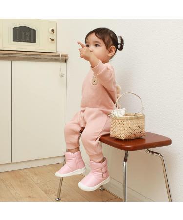 LACOFIA Toddler Winter Snow Boots | Anti-Slip Rubber Sole | Waterproof & Warm | 4 UK Child C Pink - Buy Online on GoSupps.com