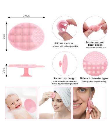 Yokilly Silicone Face Scrubber Exfoliator Brush - Handheld Facial Cleansing Brush for Men and Women (4 Pack) - Buy Online on GoSupps.com