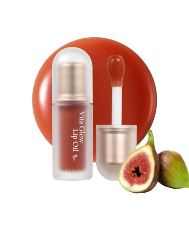 AXIS-Y Vita Glow Lip Oil with Vitamin E & Ceramide - Nourishing & Revitalizing Dry Chapped Lips with Long Lasting Moisturization - Vegan Korean Skin Care Lip Treatment - 0.13 fl. oz. (Cozy Fig)