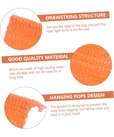 VINTORKY 5pcs Soap Storage Bag Foaming Soap Bag Mesh Soap Saver Exfoliating Soap Bag Shower Soap Cotton Linen - Buy Online on GoSupps.com