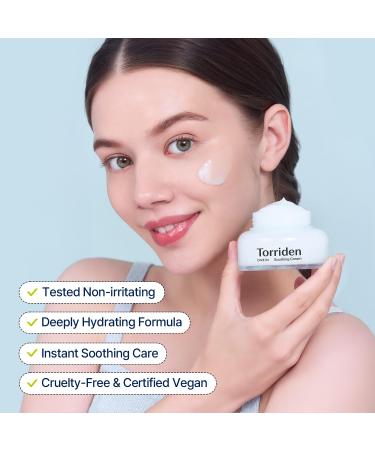 Torriden DIVE-IN Hyaluronic Acid Soothing Cream 3.38 fl oz | Best Facial Moisturizer for Sensitive Dry Skin | Fragrance-free Vegan Cruelty-Free - Buy Online on GoSupps.com