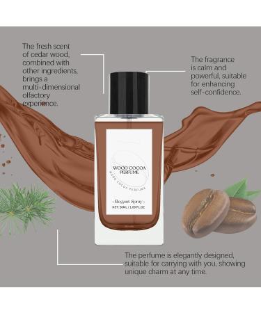 Men Perfume Woody Cocoa Eau de Toilette Exquisite Hypoallergenic Eau De Parfum Sweet Spray Deodorant Suitable for Special Occasions Presents for Men 3.8x10.5cm Brown - Buy Online on GoSupps.com