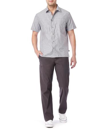 Unionbay Men's Rainier Lightweight Chino Pants - 34W x 30L Charcoal - Buy Online on GoSupps.com