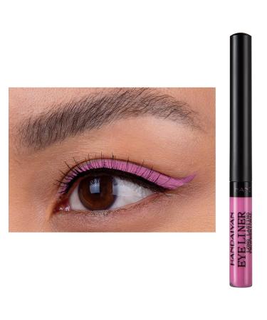 HISUNBEN Matte Liquid Eyeliner Neon Rainbow Colorful Eyeliner Pencil Waterproof Long Lasting Smudge Resistant Eye Liners Makeup Gift for Women Light Pink