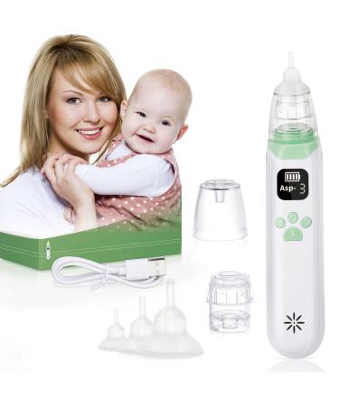 Rgdood Electric Nasal Aspirator for Baby with Music Soothing Function  Rechargeable Nose Sucker for Baby  Automatic Nose Suction with 3 Silicone Tips  Baby Snot Sucker with Adjustable Suction Levels