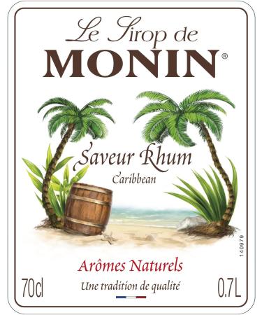 MONIN Premium Caribbean Syrup 700ml - Vegan-Friendly, Allergen-Free, 100% Natural Flavours - Ideal for Cocktails and Mocktails - Buy Online on GoSupps.com