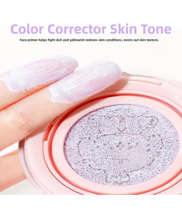 Color Corrector Primer Air Cushion Tinted Purple Tinted Tint Tint Tint Toning Cream Facial Makeup Lightening Primer Concealer to Neutralize Tones - Buy Online on GoSupps.com