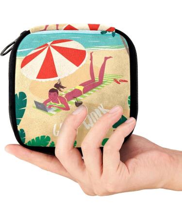 GIAPB Period Bag - Sanitary Napkin & Makeup Storage Pouch for Periods & Beach Days - Color5266 - Buy Online on GoSupps.com