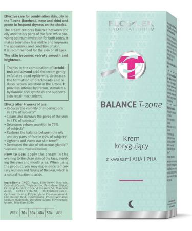 FLOSLEK Correcting Night Face Cream with AHA and PHA Acids 50 ml Mixed Skin Care with Imperfections Perfect for Ages Manufactured in EU Face night cream - Buy Online on GoSupps.com