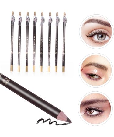 MUSISALY 8pcs Eyebrow Makeup Pencil Wooden Waterproof Eyebrow Pencils Makeup Pencils 1 count (Pack of 1) Coffee - Buy Online on GoSupps.com