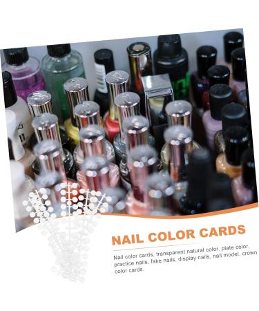 minkissy Nail Display Board Nail Tips Color Display Manicure Color Chart Nail Art Display Chart Nail Color Display Chart Clear Nail Polish Manicure Show Cards Plastic 3d Acrylic Mini 20x3.5cm As Shown 1 - Buy Online on GoSupps.com