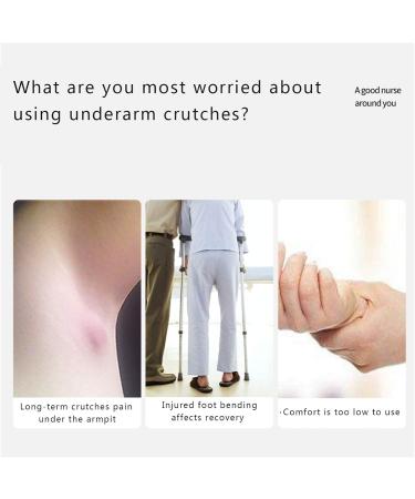 Adjustable Folding Crutches Holder Set for Walking Arm Crutches - Universal Underarm Double Padded Forearm Handle Crutch (2 Unit Pack-Universal) Star of Light Large - Buy Online on GoSupps.com
