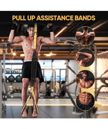 Premium Adjustable Pull Up Assistance Bands for Strength Training - Replaceable Bands with Fabric Feet Mats for Optimal Workout Performance - Buy Online on GoSupps.com