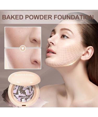 Baked Powder Foundation | Blushes Concealer Anti-Shine Natural Radiance Nose Integrated Mirror - Buy Online on GoSupps.com