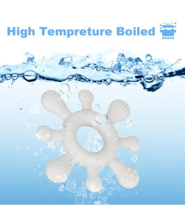 Buy BPA-Free Teething Ring for Babies | Safe & Soothing Teething Aid 0-6 Months | Perfect Baby Gift - Buy Online on GoSupps.com