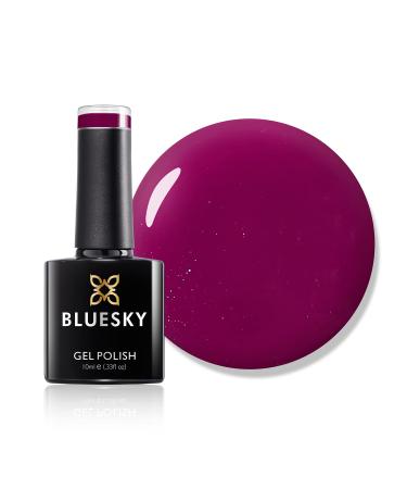 Bluesky Gel Nail Polish Dark Pink A011 Cerise Dark Pink Long Lasting Chip Resistant 10 ml (Requires Drying Under UV LED Lamp) Cerise 10.00 ml (Pack of 1)