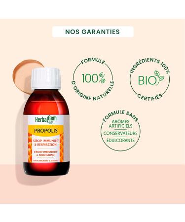 Herbalgem Herbalgem - Propolis Syrup - Adults - Organic - 150 ml - Buy Online on GoSupps.com