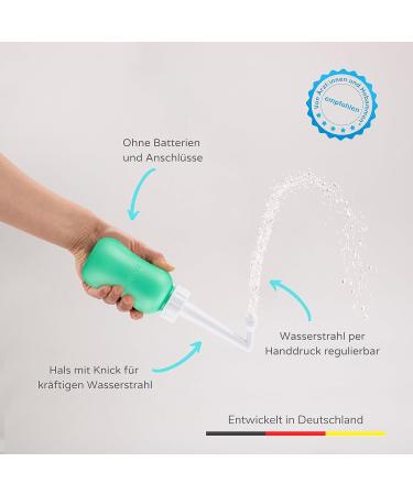 Shop MyBidet 3.0 Po Shower - Intimate Travel Shower with Bag & Lid | Ocean Mint - Perfect for Puerperium & Relief - Buy Online on GoSupps.com