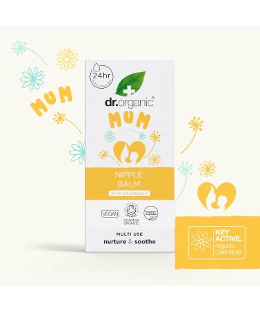DR Organic Nipple Balm with Calendula & Lanolin - Natural Relief for Cracked Nipples | Vegan & Organic Certified | 30ml - Buy Online on GoSupps.com