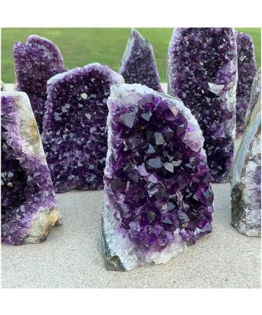 Natural Crystal Rough Stone Crafts Quality Hote uruguary Dark Purple Amethyst Cluster Natural Amethyst geode Crystal Decoration (Size : 450-500g) - Buy Online on GoSupps.com