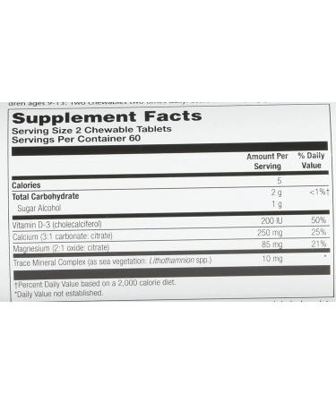 Pioneer Children's Cal Mag & D Chocolate Chewables - 120 Count for Healthy Growth - Buy Online on GoSupps.com