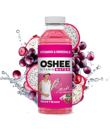Oshee Vitamin Water Drink with Red Grape & Dragon Fruit 555ml Pack of 6 Niacin Vitamin B6 Biotin Vitamin B12 and Zinc Hydration Multipack - Buy Online on GoSupps.com
