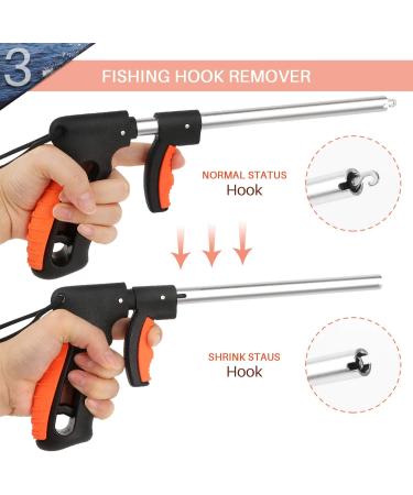 Mouhike Fishing Tool Kit: Pliers, Gripper, Scale, Hook Remover, Lanyard - Orange | Complete Fishing Accessories Set for Fishermen - Buy Online on GoSupps.com