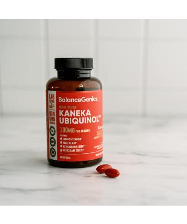 Ubiquinol 100mg - Premium CoQ10 Supplement | Patented Highly Absorbable Softgels for Heart Health - 60 Easy Swallow Capsules - Buy Online on GoSupps.com