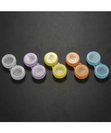 Voragrl 10 x Color Coded Contact Lens Cases - L & R Storage Containers Multi-Colored Random Selection | Durable & Convenient International Shipping - Buy Online on GoSupps.com